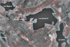 Carte du secteur des lacs Brûlé, Goulet et Magnan à Saint-Mathieu